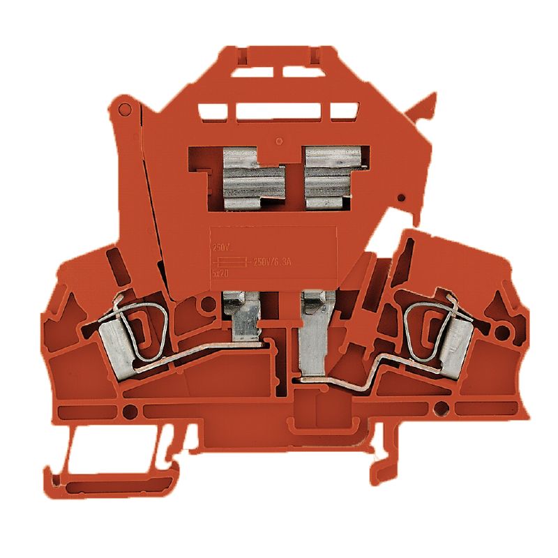 1315780000 - Red 2.5mm² Fuse Terminal with Tension-Clamp Connection  (Pack of 50)