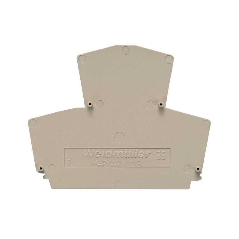 1070000000 - Dark Beige End Plate for Terminals, 45.4mm x 5.08mm  (Pack of 20)
