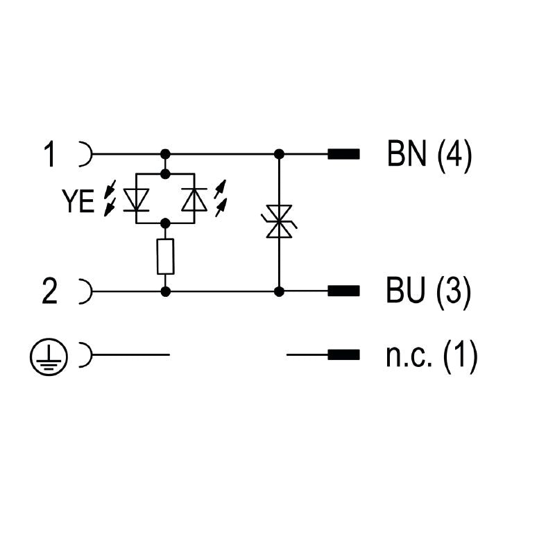 1026180300 - 3m PUR Valve Cable with 90-Degree Plug
