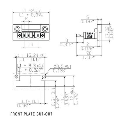 2562370000 - 5.08mm 16-Pole Male Header Connector, 180° Angle  (Pack of 18)