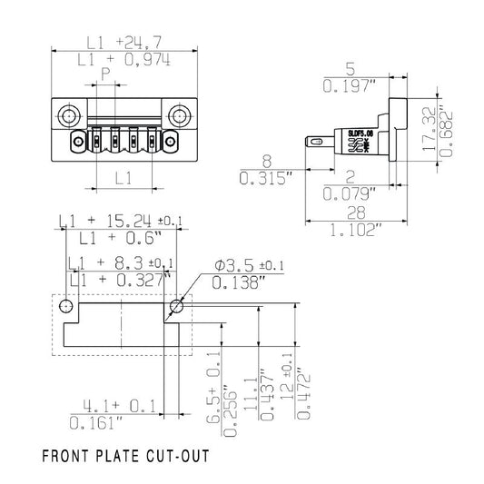 2562370000 - 5.08mm 16-Pole Male Header Connector, 180° Angle  (Pack of 18)