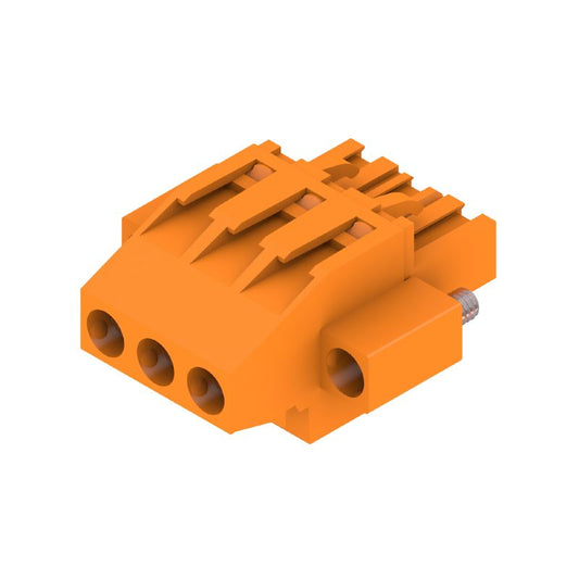 1950320000 - 5.08mm 3-Pole Female PCB Connector, 270° Angle  (Pack of 72)