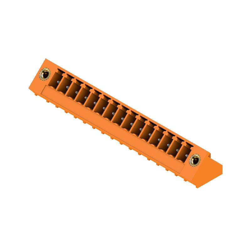 1976870000 - 3.81mm 15-Pole PCB Connector with 135° Elbow and Flange Mount  (Pack of 50)