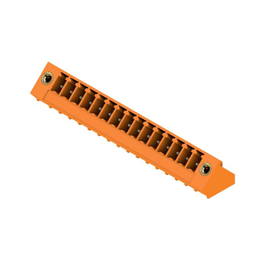 1976870000 - 3.81mm 15-Pole PCB Connector with 135° Elbow and Flange Mount  (Pack of 50)