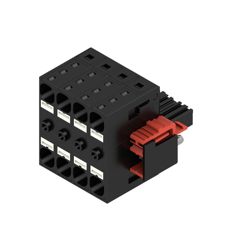 2720500000 - 7.62mm Pitch Female Connector with 180° Angle & Tension-Clamp  (Pack of 21)