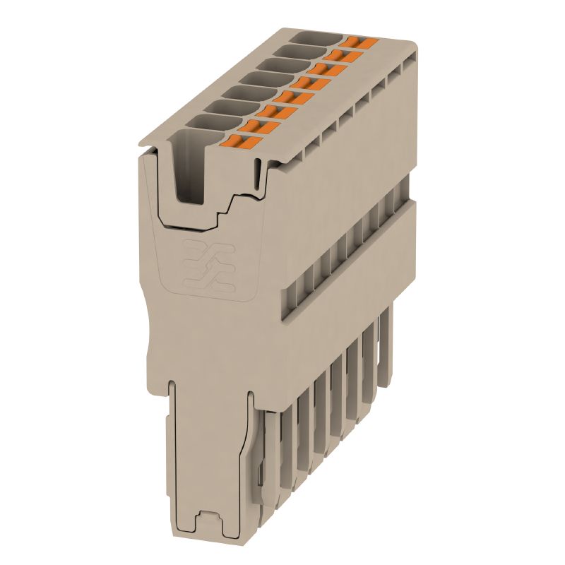 2540530000 - 8-Pole Dark Beige Plug, 50.95mm Deep, 800V, 32A  (Pack of 20)