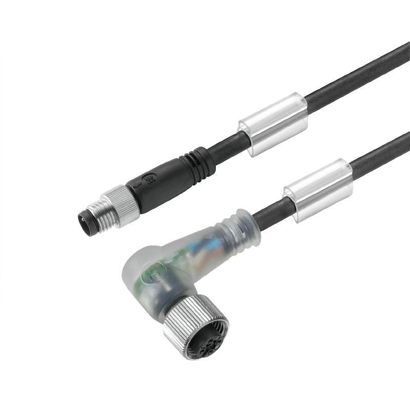 1026210500 - 5m M8/M12 Actuator Line with LED Indicator and PUR Sheath