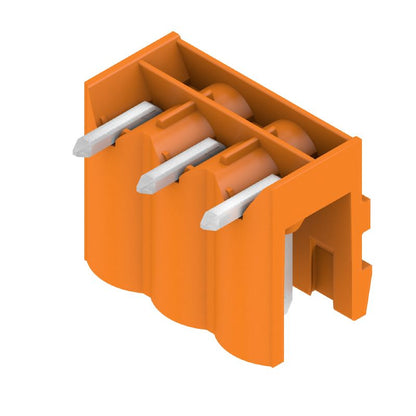 1961760000 - 5mm 3-Pole PCB Male Header Connector, Tinned, Orange  (Pack of 100)