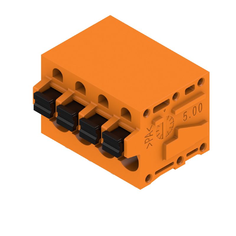 1331720000 - 5.00mm Orange Push In Connector with 4 Poles  (Pack of 70)