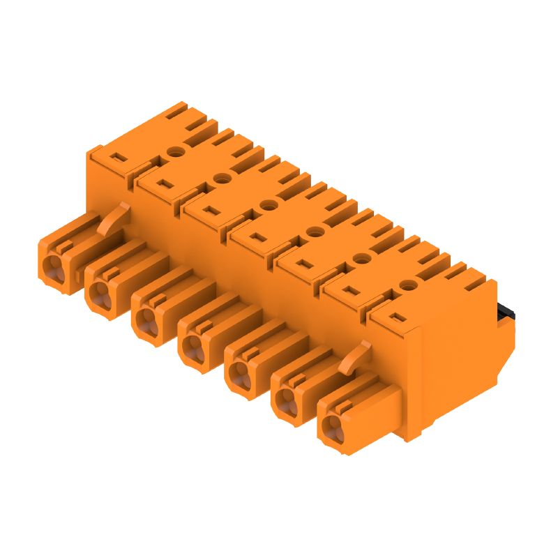 1230190000 - 7-Pole 7.62mm PCB Connector, 180° Angle, Box of 30  (Pack of 30)