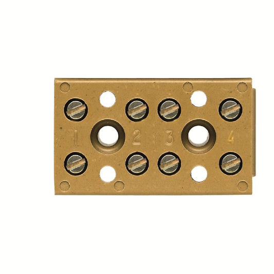 0625120000 - BK 4 CRN 32A Terminal Strip, 8 Connections, Yellow  (Pack of 100)