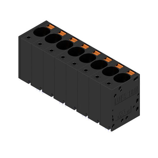 2492170000 - 8-Pole 180° Terminal Block with 5mm Pin Length, Black  (Pack of 10)