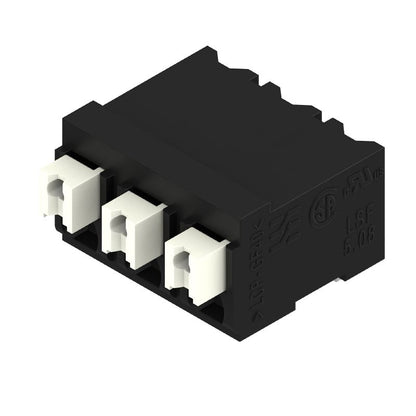 1869680000 - Black 5.08mm PCB Terminal with 3 Poles and PUSH IN Connection  (Pack of 38)