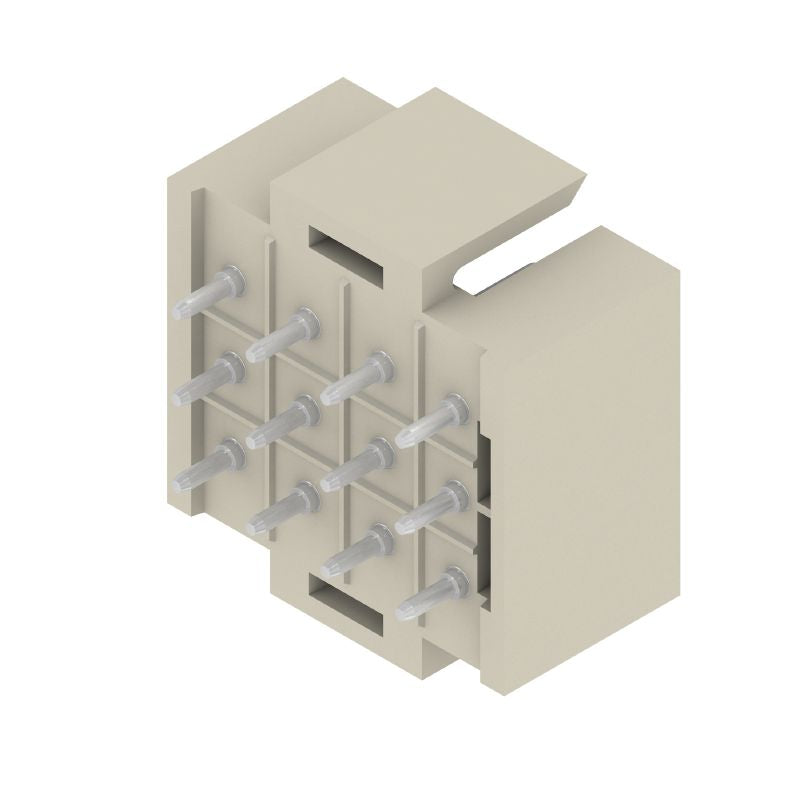 1443500000 - Male PCB Header Connector 12-Pole 5mm Pitch, Pebble Grey  (Pack of 25)