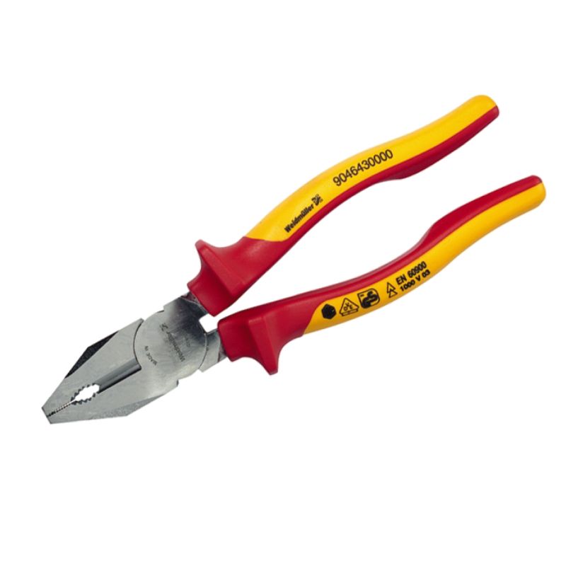 9046430000 - VDE-Insulated 200mm Combination Pliers with 64 HRC Cutter