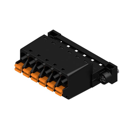 1336090000 - 6-Pole 5.08mm PCB Connector, 180-Degree Push-In Design  (Pack of 42)