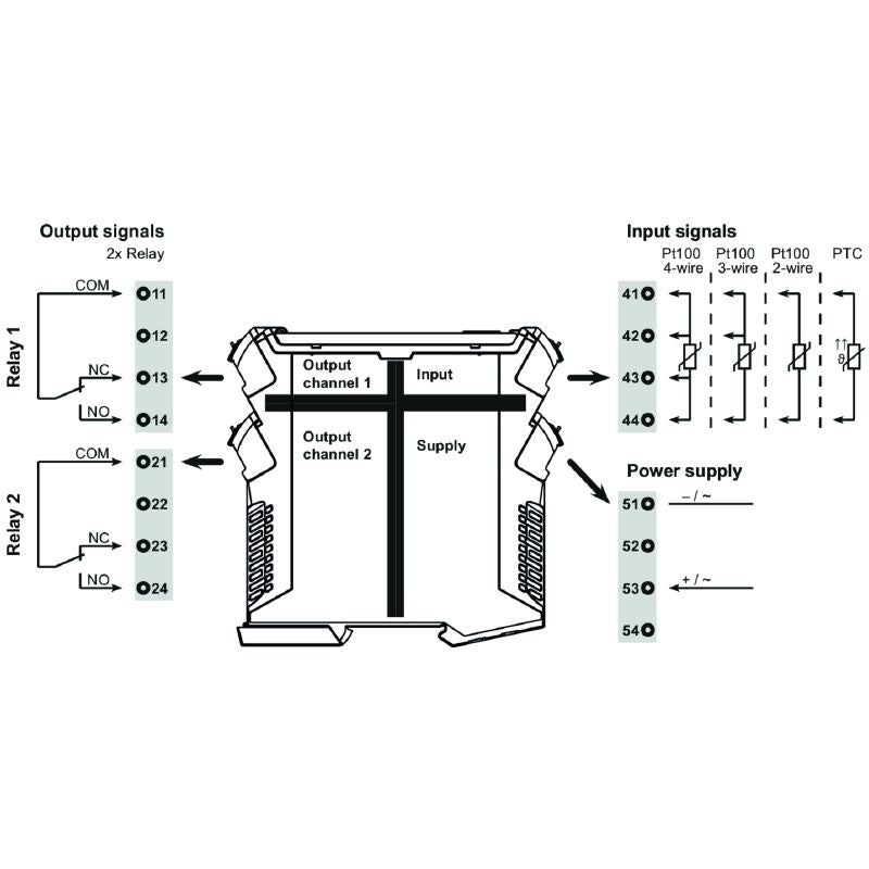 7760054352 - Advanced Temperature Monitor with Dual Relay Outputs