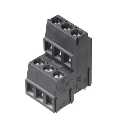 1769090000 - 6-Pole 5.08mm PCB Terminal, 90° Orientation, Black  (Pack of 64)