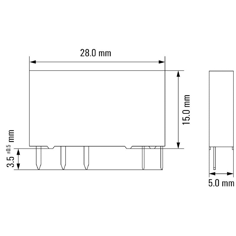 4060120000 - 24V DC Relay with AgNi Contact, 6A Rated Current  (Pack of 20)