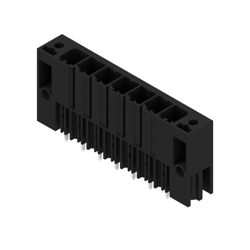 1930760000 - 7-Pole 7.62mm Male Header Plug Connector, 3.5mm Pins, Black  (Pack of 24)