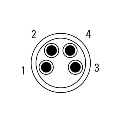 1392400000 - IP67 M8 Connector with 4A Current and Gold-Plated Contacts