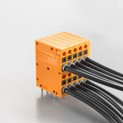2001020000 - Orange 3.5mm Pitch PCB Terminal, 20 Poles at 90° Angle  (Pack of 50)