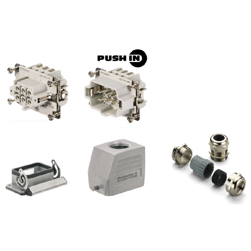 1061710000 - Heavy-Duty 6-Pole Connector Kit with IP65 Rating