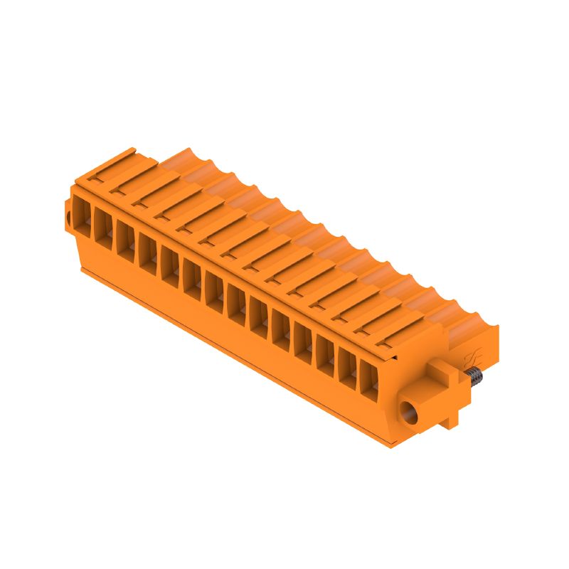 1759000000 - 3.50mm 14-Pole Female PCB Connector with Clamping Yoke  (Pack of 30)