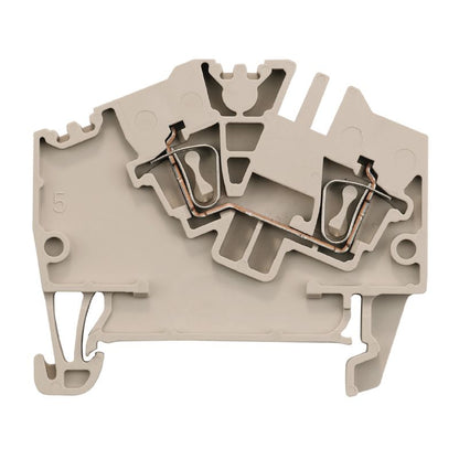 1772060000 - Dark Beige 2.5mm² DIN Rail Terminal, 800V, 24A  (Pack of 100)