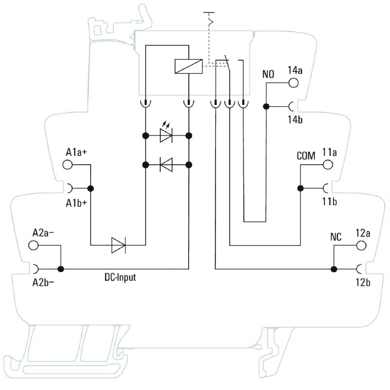 2855870000 - 24V DC Relay Module with 6A CO Contact and Test Button  (Pack of 10)