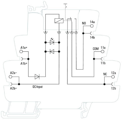 2855870000 - 24V DC Relay Module with 6A CO Contact and Test Button  (Pack of 10)