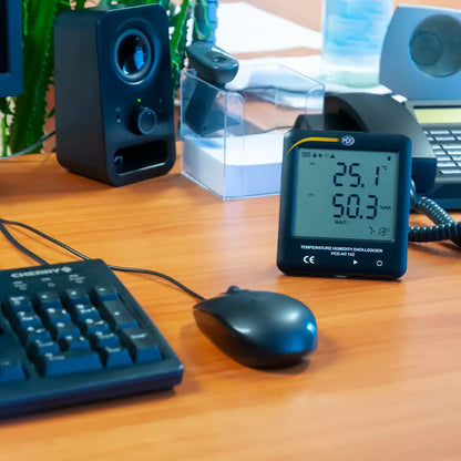 PCE-HT 112 - Compact Temperature & Humidity LCD Thermometer with USB Connectivity