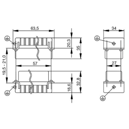 1651170000 - 42-Pole Male Connector, 250V, Crimp, Size 4