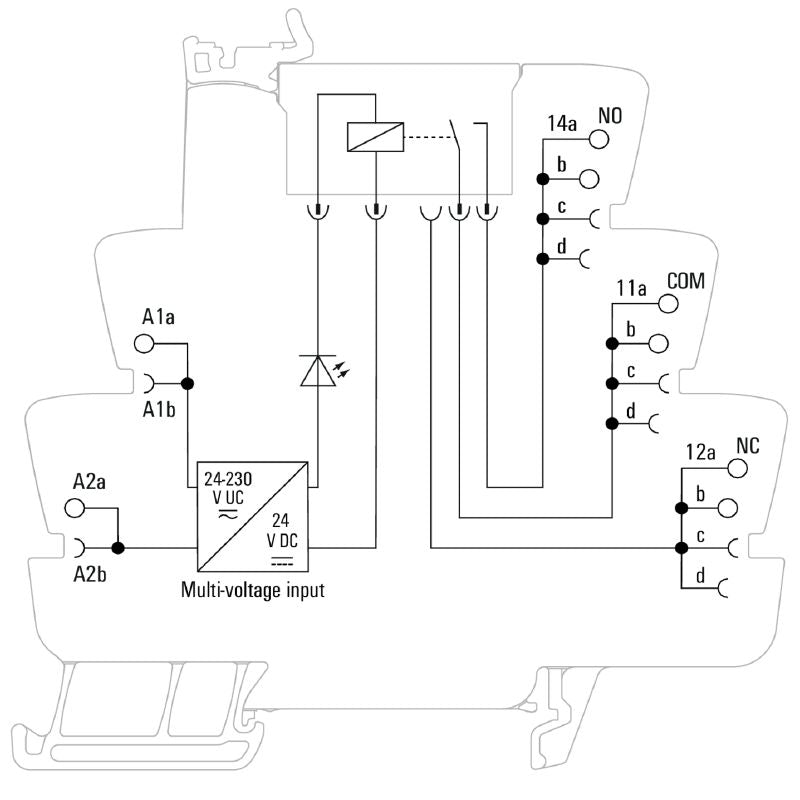 2662980000 - 1NO Relay Module for 24-230V UC, 16A Continuous Current  (Pack of 10)