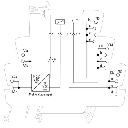 2662980000 - 1NO Relay Module for 24-230V UC, 16A Continuous Current  (Pack of 10)