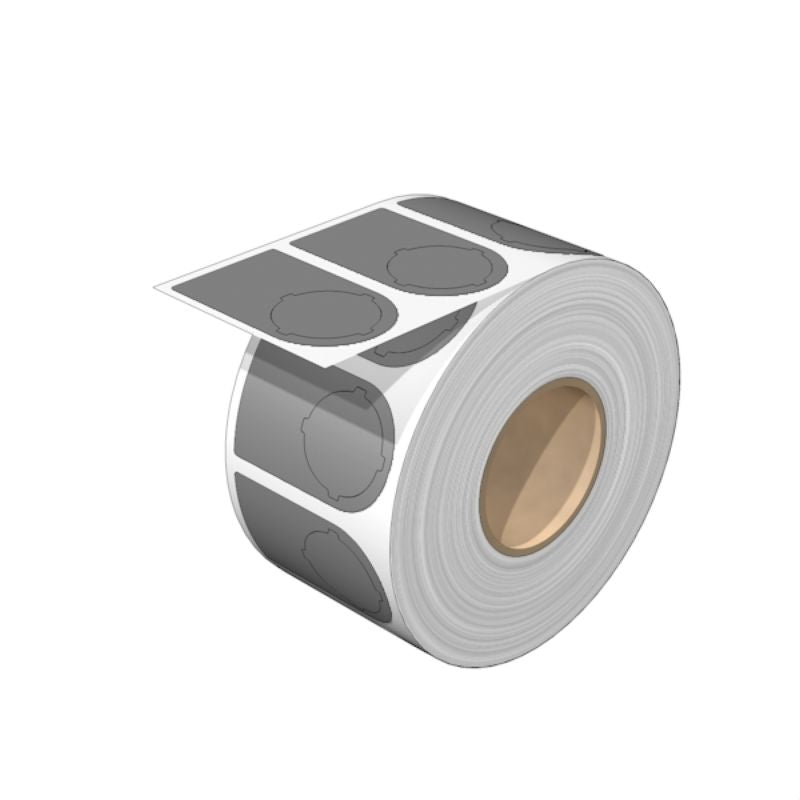 2005860000 - Grey 47.75x27mm Polyester Device Marker with Acrylate Adhesive  (Pack of 1000)