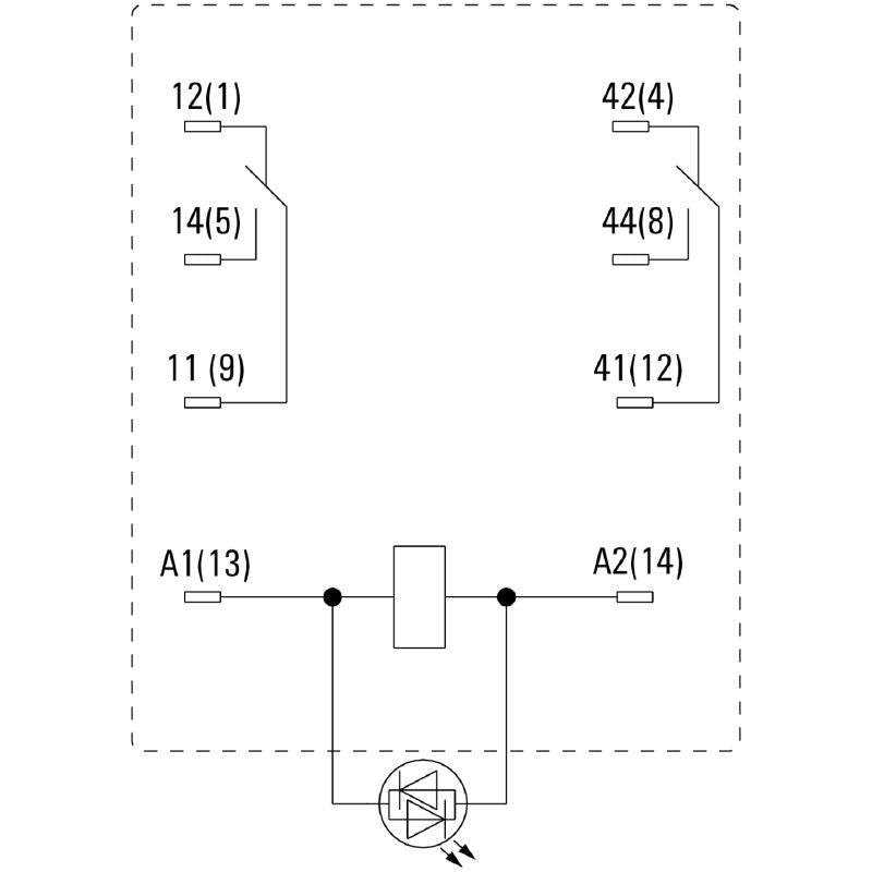7760056062 - D-Series Relay, 110V DC, 2 CO Contacts, Compact Dimensions 35.7mm  (Pack of 20)