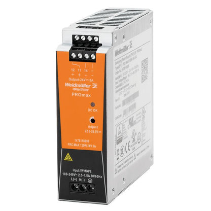 1478110000 - Compact 120W 24V Power Supply with ROHS Certifications