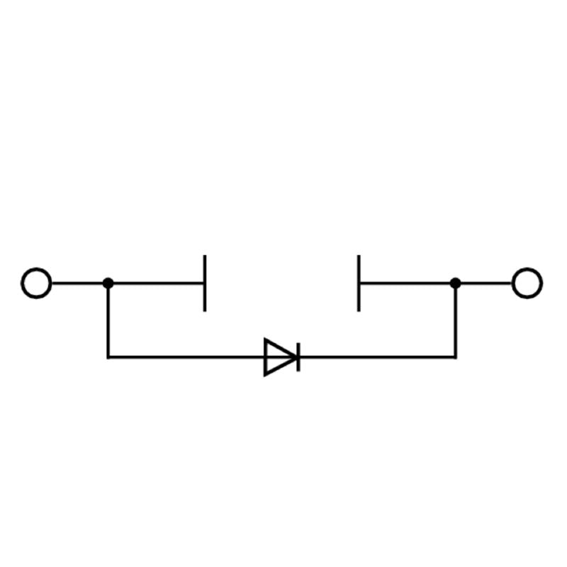 1961750000 - Dark Beige Test-Disconnect Terminal with 2 Connections, 500V  (Pack of 25)