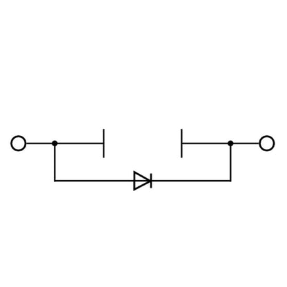 1961750000 - Dark Beige Test-Disconnect Terminal with 2 Connections, 500V  (Pack of 25)