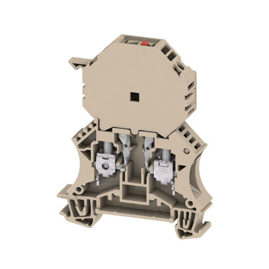 1014100000 - Dark Beige Fuse Terminal 10A for TS 35 Rail  (Pack of 25)