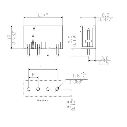 2649650000 - 5.08mm PCB Connector, 7 Poles, 180° Elbow, THT Soldering  (Pack of 200)