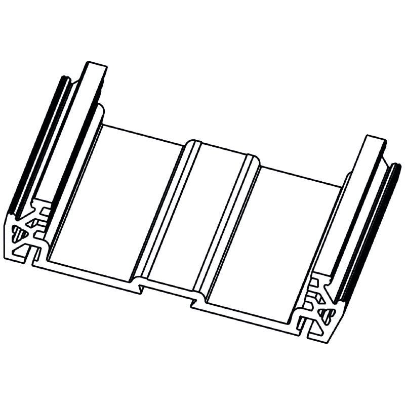 4157440000 - 2000mm Orange PVC Profile Housing, RoHS Compliant, UL V-0 Rated  (Pack of 2)