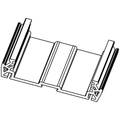 4157440000 - 2000mm Orange PVC Profile Housing, RoHS Compliant, UL V-0 Rated  (Pack of 2)