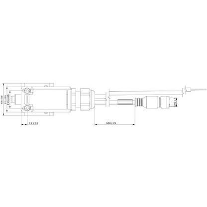 2537730000 - WIL-TS-M12 Connector, 40mm Deep, RoHS Compliant