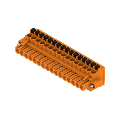 1002230000 - 16-Pole 90° PCB Connector with Push-In Clamping Method  (Pack of 18)
