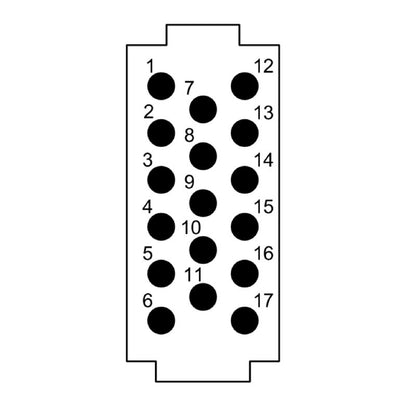 2748480000 - 17-Pole Signal Module, 160V, 10A, Crimp Connection  (Pack of 5)
