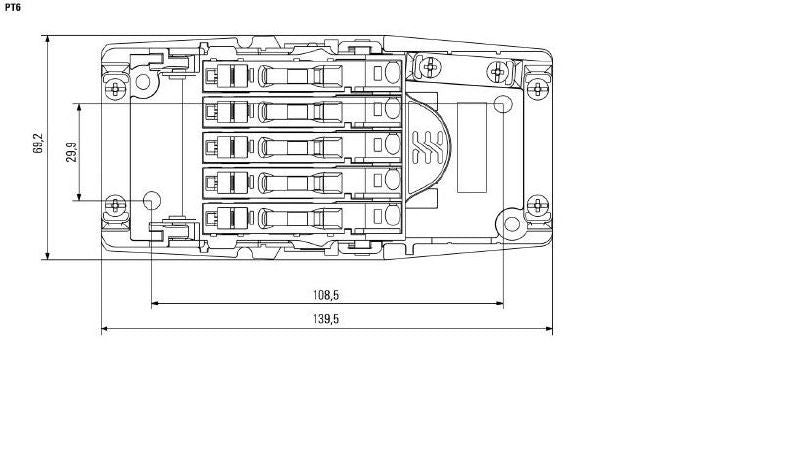1206530000 - FieldPower Box, AC, IP20, Polycarbonate, IDC Connection