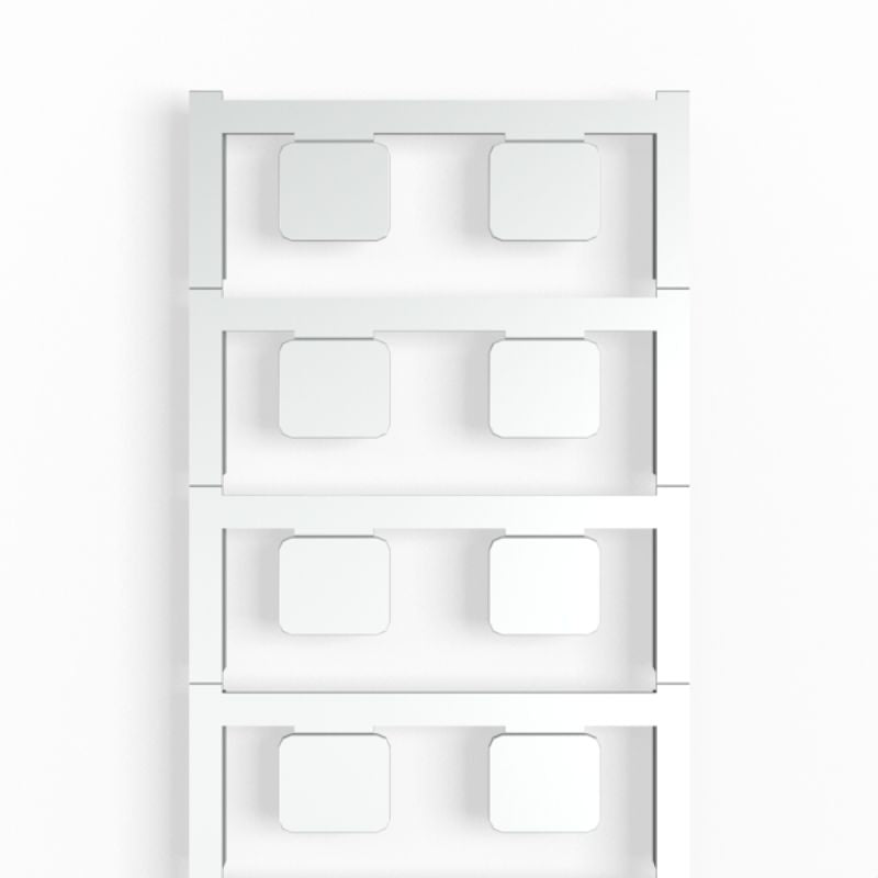 1876580000 - Silver Clip Card 15x17mm with Double-Sided Adhesive  (Pack of 80)