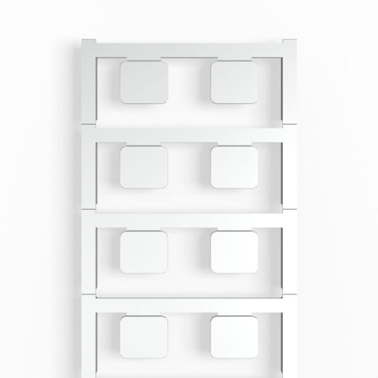 1876580000 - Silver Clip Card 15x17mm with Double-Sided Adhesive  (Pack of 80)
